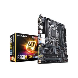 GIGABYTE B360M D3H LGA 1151 (serie 300) Intel B360 HDMI SATA 6 Gb/s USB 3.1 Micro ATX Carte mere Intel