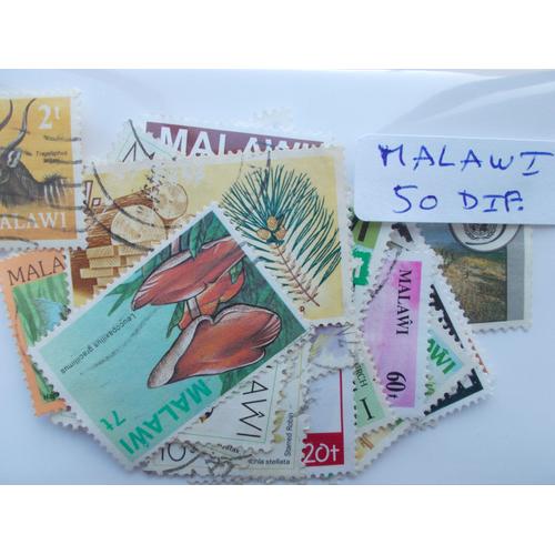 Malawi 50 Timbres Différents