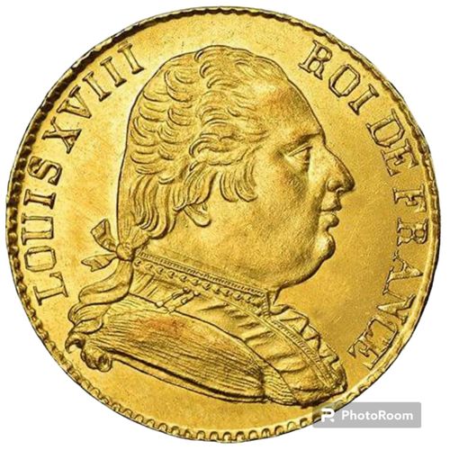 Louis 18 Roi De France Pièce Or 1849