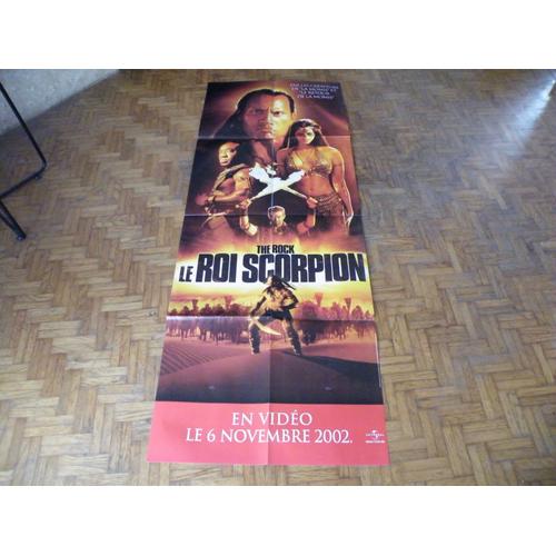 Le Roi Scorpion The Rock *** Affiche Cinema Video Club Film 160*60 Cm