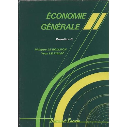 Économie Générale - 1re G