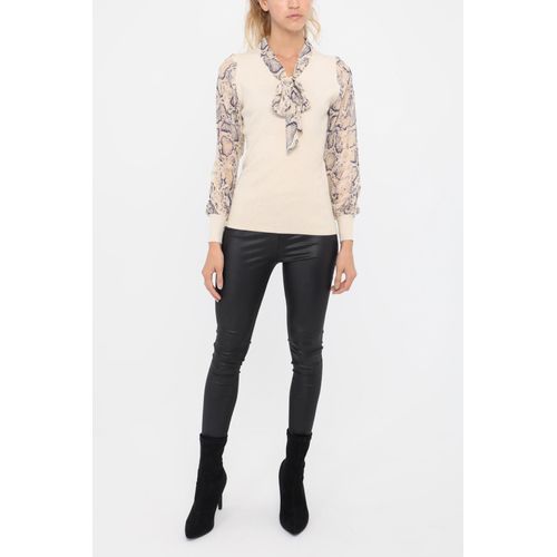 Pull Cravate Manches Voile Femme Whoo Paris Taille Unique