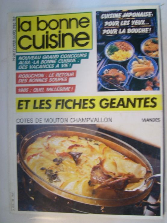 la bonne cuisine - fiches géantes N°61 Bonne Cuisine Fiches Geantes - Meilleures offres neuf et