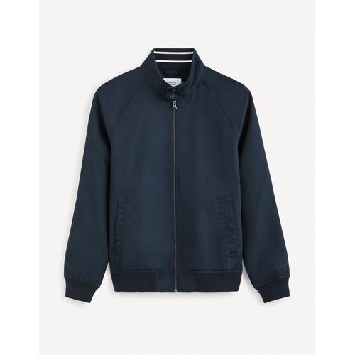 Blouson Col Montant Boutonné - Marine