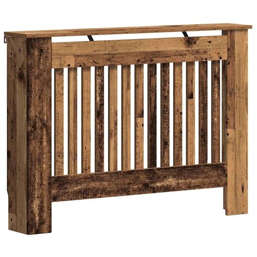 vidaXL Cache-Radiateur Bois Ancien 112 x 19 x 81,5 cm