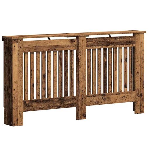 vidaXL Cache-Radiateur Bois Ancien 152 x 19 x 81,5 cm