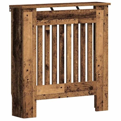vidaXL Cache-Radiateur Bois Ancien 78 x 19 x 81,5 cm