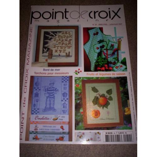 Point De Croix Magazine  N° 50 : Bord De Mer,Fruits Et Légumes De Saison