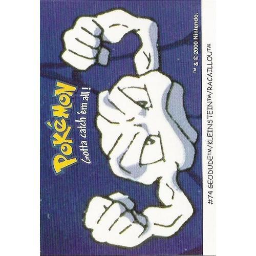 Racaillou (N°74) Carte Pokémon Dunkin "Boomer" (Stickers)