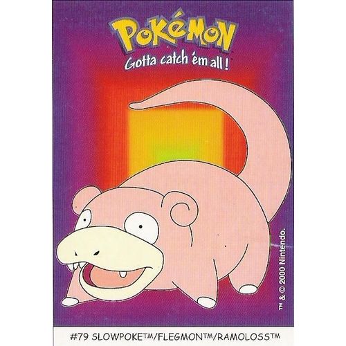 Ramoloss (N°79) Carte Pokémon Dunkin "Boomer" (Stickers)