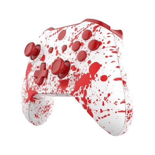 Sang Rouge - Boîtier De Remplacement Complet Pour Manette Sans Fil Xbox One S Hydro, Boîtier Trempé Avec Kit De Boutons