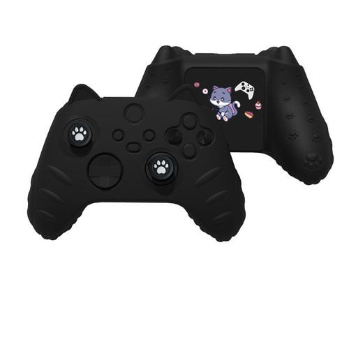 Noir - Cat Paw Silicone Soft Shell Protector Sticker Skin, Game Contrmatérielle Case, Thumb Stick, Grip Cap Cover, Xbox Series X, S, Xss, Xsx