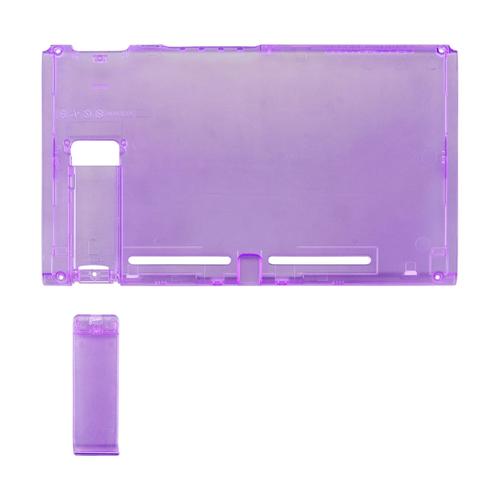 Purple Atomique Clair - Coque Arrière Transparente Personnalisée Pour Console Nintendo Switch, Étui De Remplacement Avec Béquille, Bricolage