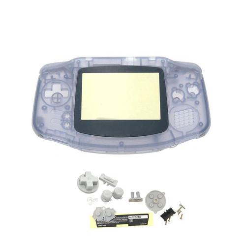 Clair Violet Léger - Coque De Remplacement Pour Gameboy Advance, Taille Originale, Avec Boutons