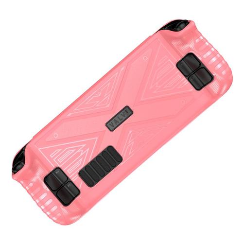 Rose - Coque Pour Console De Jeu Steam Deck, Coque De Protection Souple, Coque En Tpu, Coque Arrière Antichoc Et Anti-Chute, Accessoires Steam Deck