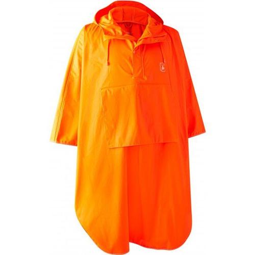 Hurricane Rain Poncho Poncho Taille Xxl-4xl, Rouge/Orange