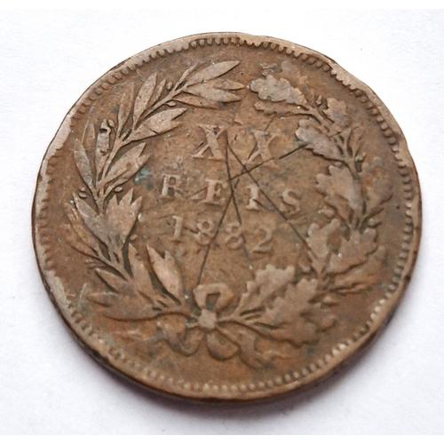Pièce De Monnaie 20 Réis Louis Ier 1882 Portugal