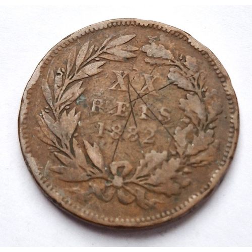 Pièce De Monnaie 20 Réis Louis Ier 1882 Portugal