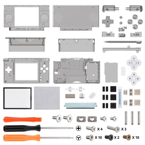 Noir - Étui Transparent De Remplacement Pour Nintendo Ds Lite Et Ndsl, Protecteur D'écran À Boutons, Coque De Protection Personnalisée Pour Console Portable