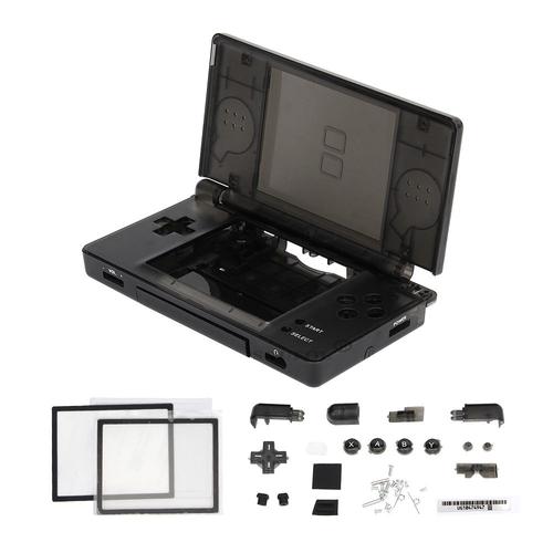 Noir Transparent - Kit De Pièces De Rechange Complètes Transparentes Pour Nintendo Ds Lite, Coque De Boîtier De Remplacement, Housse Ndsl, Nouveau