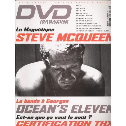 Dvd Magazine / 11-2002  N° 8 : Steve Mcqueen (5,5p) - Gérard Lanvin (3/4p) - George Clooney / Matt Damon / Andy Garcia / Brad Pitt / Julia Roberts (4p)