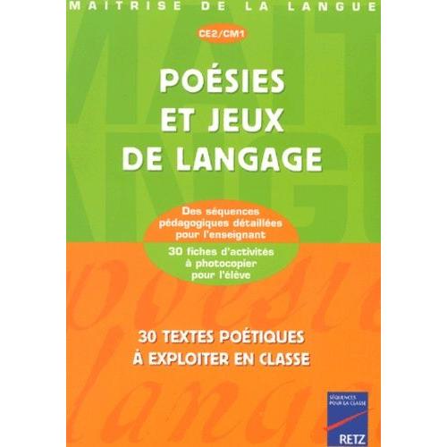 Poesies Et Jeux De Langage Ce2/Cm1