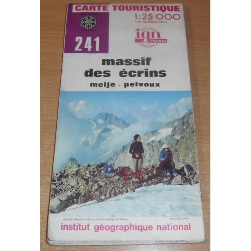 Carte Touristique Ign 241 Massif Des Écrins Meije Pelvoux 1:25000