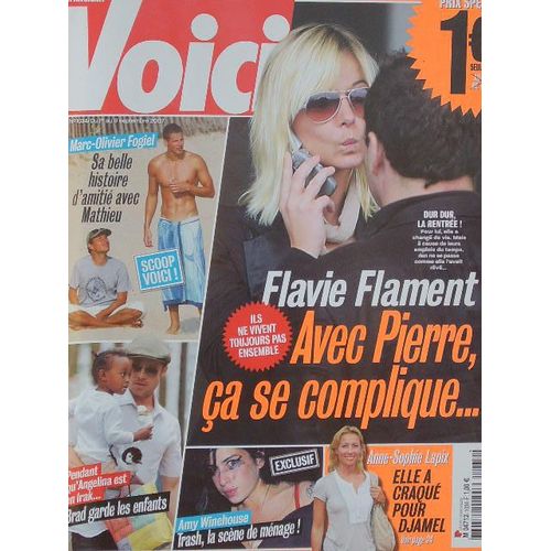 Voici  N° 1034 : Amy Winehouse/Fogiel/Brad Pitt/Lapix/Madonna/Cruise/Hugh Hefner/Teki Latex/Jude Law/Marion Cotillard/Flavie Flament