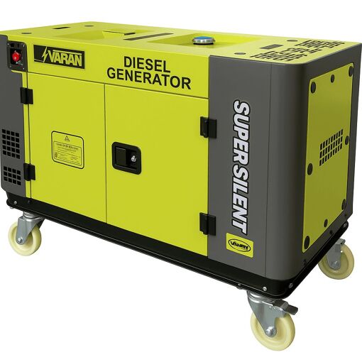 Varan Motors - 92694 Générateur / Groupe électrogène Diesel insonor...