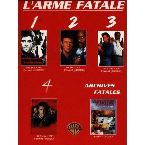 Coffret L'arme Fatale 1 A 4