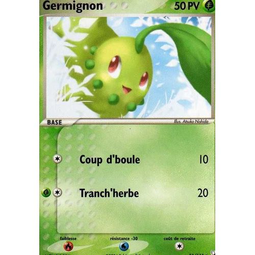 Carte Pokemon Germignon 52/111 , N°152