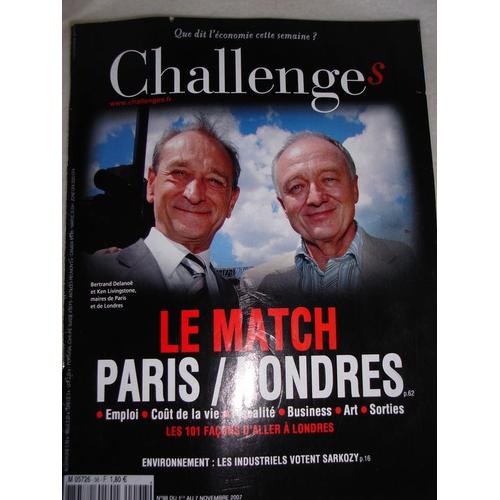 Challenges - Le Match Paris / Londres N° 98