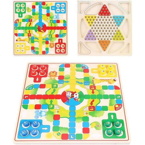 Jeu De Dames En Bois, Jeu Dames Chinoises Color¿¿Es Hexagonales Traditionnelles Avec Plateau De Jeu Famille Checkers Game Set.
