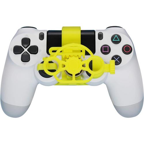 Manette, Mini Volant De Jeu, Pi¿¿Ce De Rechange Pour Sony Ps4, Accessoire De Jeux De Course (Jaune)