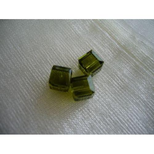 Cubes Cristal Swarovski 6mm