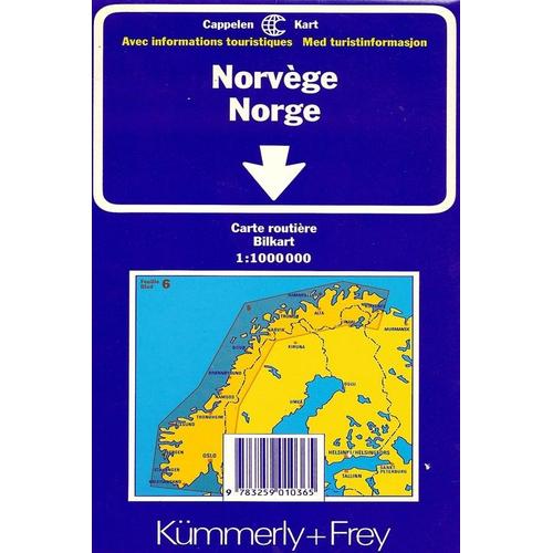 Norvège - Cart'index, 1/1 000 000