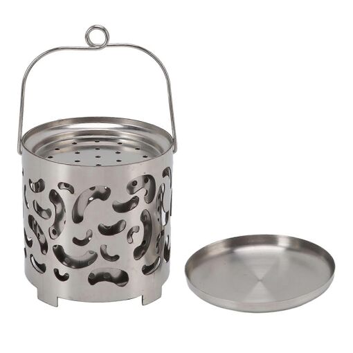Mini chauffage de camping portable en acier inoxydable, chauffe-pla...
