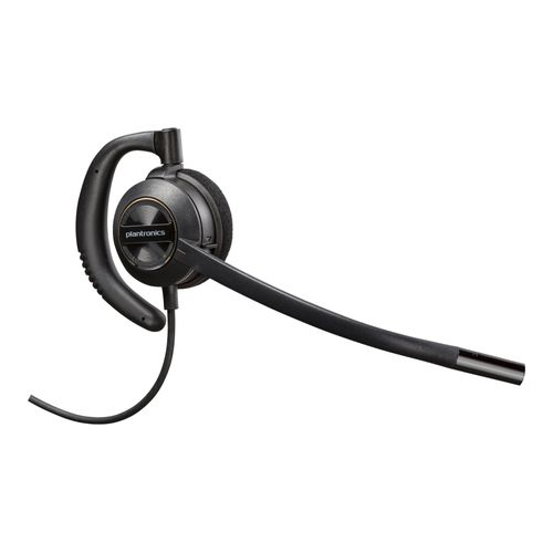 Poly EncorePro 540 - EncorePro 500 series - micro-casque - sur-oreille - convertible - filaire - Quick Disconnect - noir - Certifié pour Skype for Business, certifié UC