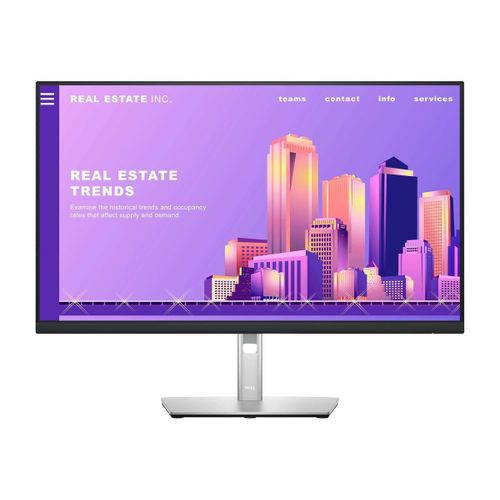 Dell P2722H - Écran LED - 27" - 1920 x 1080 Full HD (1080p) @ 60 Hz - IPS - 300 cd/m² - 1000:1 - 5 ms - HDMI, VGA, DisplayPort - avec 3 ans de service d'échange avancé et garantie matérielle...