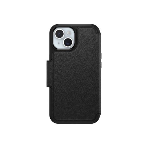 Otterbox Strada Series - Étui À Rabat Pour Téléphone Portable - Compatibilité Avec Magsafe - Cuir - Ombre (Noir) - Pour Apple Iphone 15