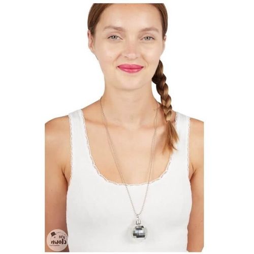 Collier Disco - Ptit Clown - Boule À Facettes Argent - Accessoire De Déguisement