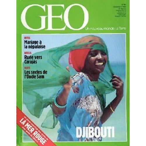 Geo No 94 " La Mer Rouge - Haiti - Djibouti " Décembre 1986