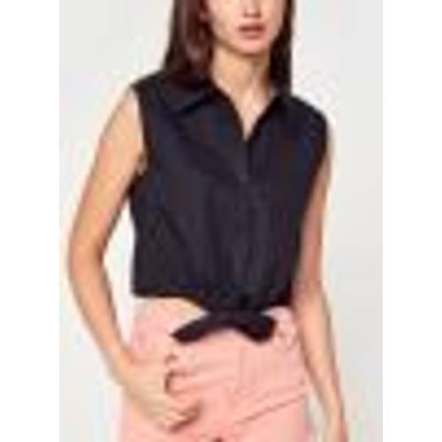 Front Knot Sleeveless Shirt N Par