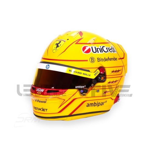 Mini Helmet 1/2 - Casque Lewis Hamilton - Ferrari F1 2025 Hamilton2025-Mini Helmet