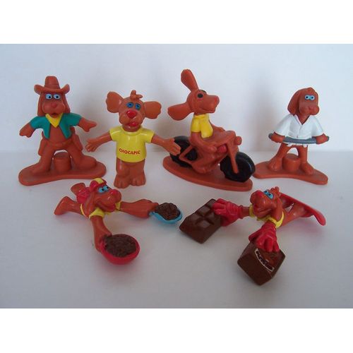 Figurine  Chien Chocapic Nestlé Lot De 6 Personnages