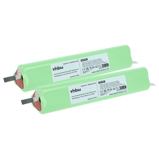 vhbw 2x Batterie compatible avec Velux volet roulant de fenêtre et ...