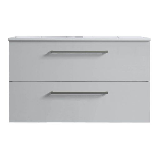 Meuble de salle de bain suspendu 80cm DOUBLE CLASSIC blanc brillant...