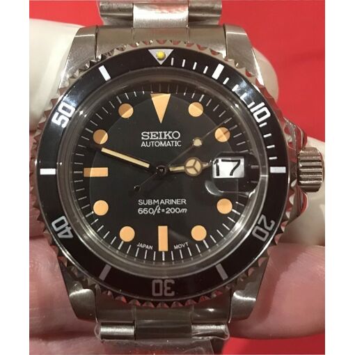 Montre Marque Seiko Submariner Vintage Mouvement Automatique Seik...