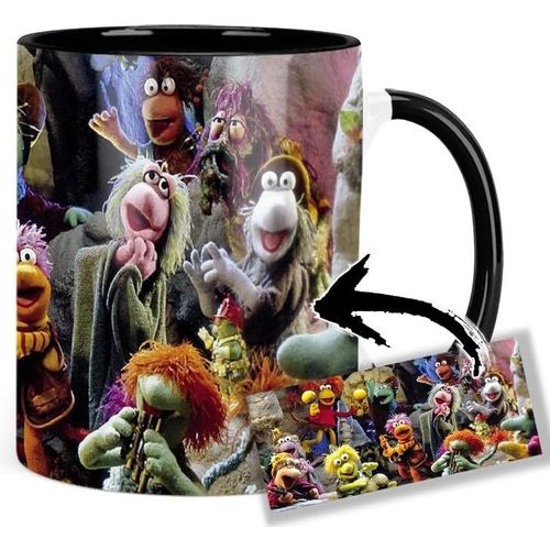 Fraggle Rock Jim Henson Une Tasse En Céramique Intérieure Et Poignée Noire
