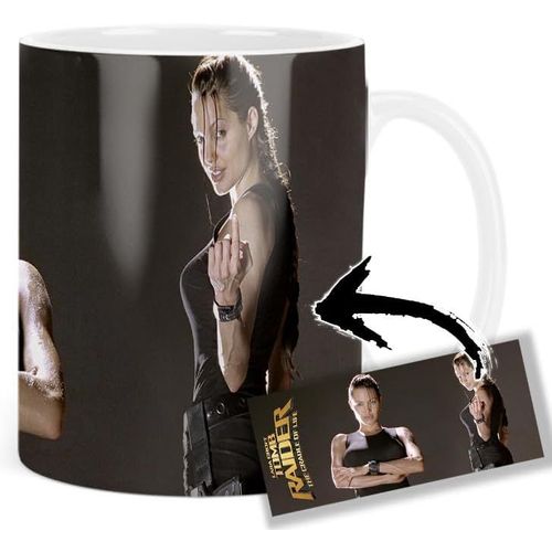Tasse En Céramique Tomb Raider Lara Croft Angelina Jolie Taza